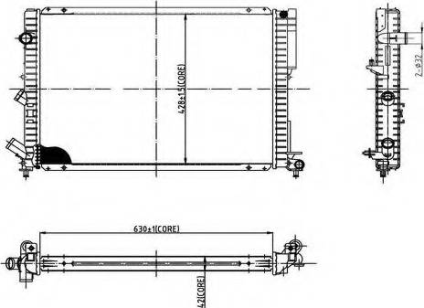 Ordonez 2066018 - Radiator, engine cooling autospares.lv