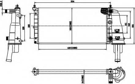 Ordonez 2066082 - Radiator, engine cooling autospares.lv