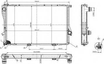 Ordonez 2066034 - Radiator, engine cooling autospares.lv