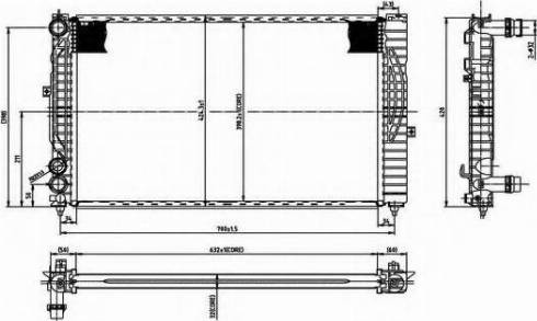 Ordonez 2066079 - Radiator, engine cooling autospares.lv