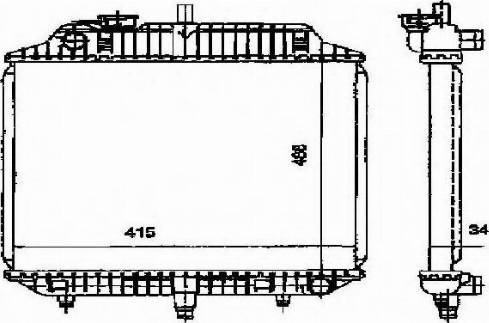 Ordonez 2060190 - Radiator, engine cooling autospares.lv