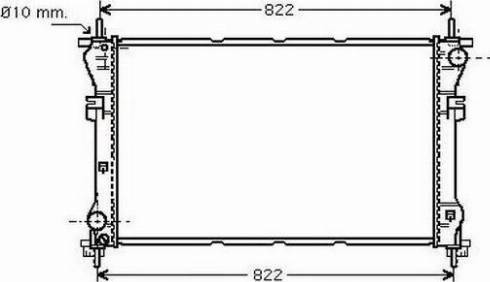 Ordonez 2060146 - Radiator, engine cooling autospares.lv