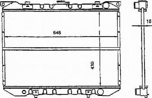 Ordonez 2060153 - Radiator, engine cooling autospares.lv