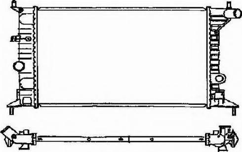 Ordonez 2060161 - Radiator, engine cooling autospares.lv