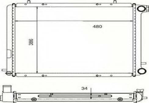 Ordonez 2060185 - Radiator, engine cooling autospares.lv