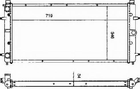 Ordonez 2060188 - Radiator, engine cooling autospares.lv