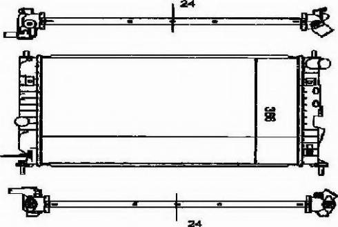 Ordonez 2060183 - Radiator, engine cooling autospares.lv