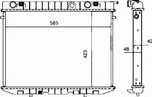 Ordonez 2060175 - Radiator, engine cooling autospares.lv