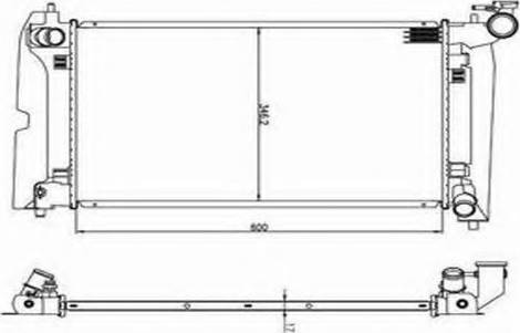 Ordonez 2060346 - Radiator, engine cooling autospares.lv