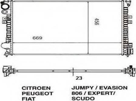 Ordonez 2060341 - Radiator, engine cooling autospares.lv