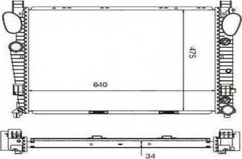 Ordonez 2060319 - Radiator, engine cooling autospares.lv