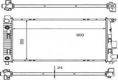 Ordonez 2060318 - Radiator, engine cooling autospares.lv