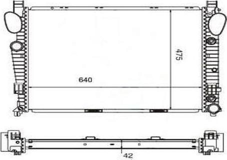 Ordonez 2060320 - Radiator, engine cooling autospares.lv