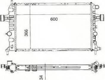 Ordonez 2060268 - Radiator, engine cooling autospares.lv