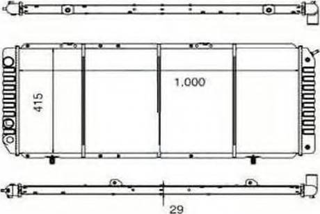 Ordonez 2060262 - Radiator, engine cooling autospares.lv