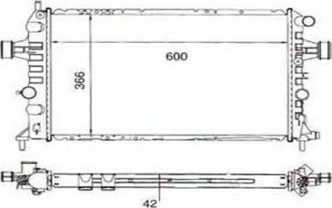 Ordonez 2060204 - Radiator, engine cooling autospares.lv