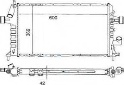 Ordonez 2060205 - Radiator, engine cooling autospares.lv