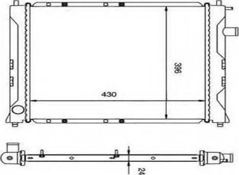 Ordonez 2060215 - Radiator, engine cooling autospares.lv