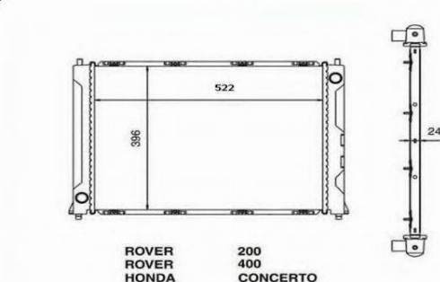 Ordonez 2060216 - Radiator, engine cooling autospares.lv