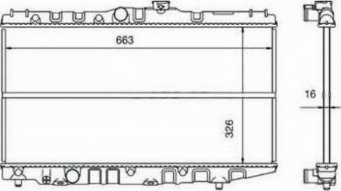 Ordonez 2060218 - Radiator, engine cooling autospares.lv