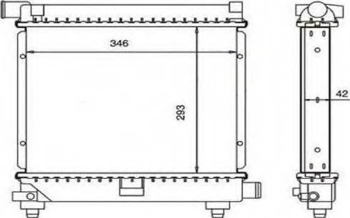 Ordonez 2060234 - Radiator, engine cooling autospares.lv