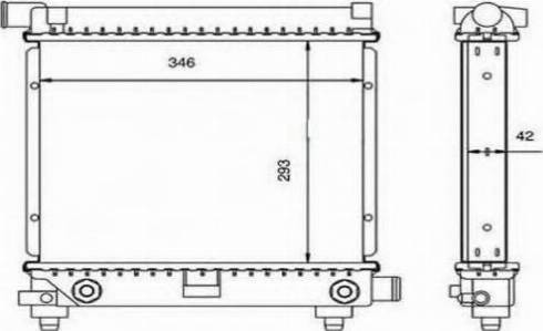 Ordonez 2060235 - Radiator, engine cooling autospares.lv