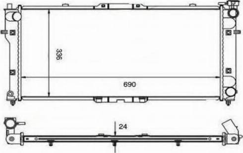 Ordonez 2060224 - Radiator, engine cooling autospares.lv