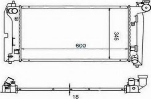 Ordonez 2060223 - Radiator, engine cooling autospares.lv