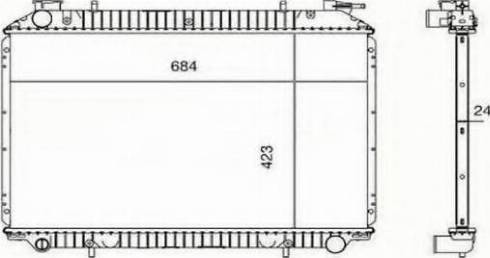 Ordonez 2060278 - Radiator, engine cooling autospares.lv