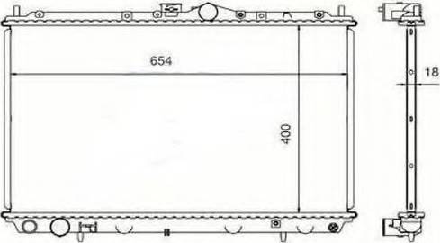 Ordonez 2060277 - Radiator, engine cooling autospares.lv