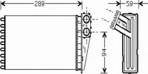 Ordonez 2061926 - Heat Exchanger, interior heating autospares.lv