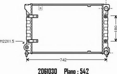 Ordonez 2061030 - Radiator, engine cooling autospares.lv