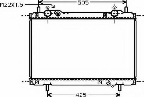 Ordonez 2061031 - Radiator, engine cooling autospares.lv