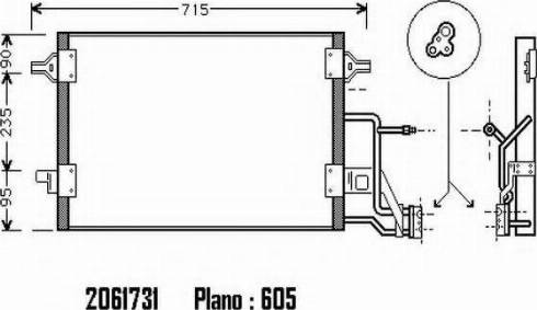 Ordonez 2061731 - Condenser, air conditioning autospares.lv