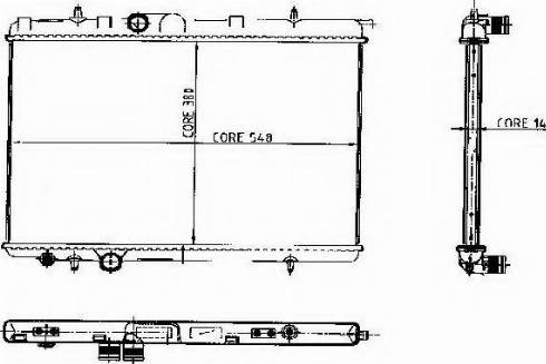 Ordonez 2062025 - Radiator, engine cooling autospares.lv