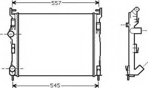 Ordonez 2062020 - Radiator, engine cooling autospares.lv