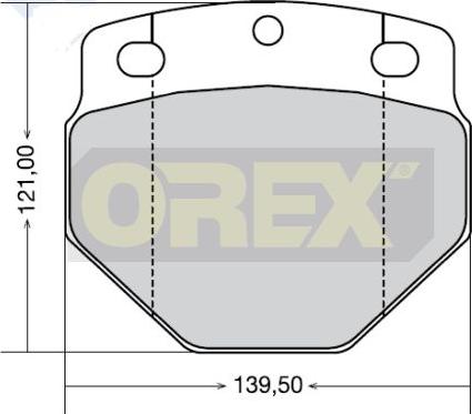 Orex 442006 - Brake Pad Set, disc brake autospares.lv