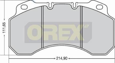 Orex 642008 - Brake Pad Set, disc brake autospares.lv