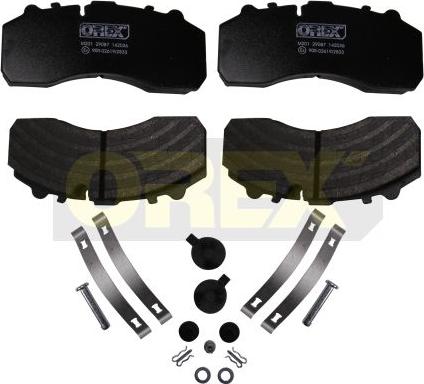 Orex 142036 - Brake Pad Set, disc brake autospares.lv