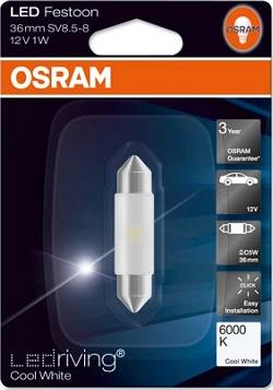 Osram 6436CW-01B - Bulb, interior light autospares.lv