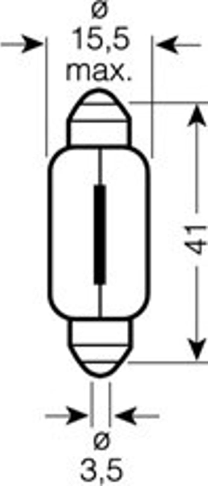 Osram 6476 - Bulb, reverse light autospares.lv