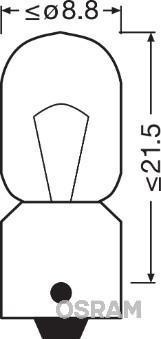Osram 3893 - Bulb, indicator autospares.lv
