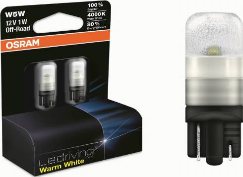 Osram 2850WW-02B - Bulb, door footwell light autospares.lv