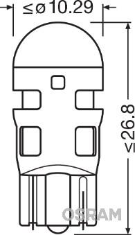 Osram 2880R-02B - Bulb, interior light autospares.lv