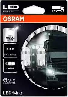 Osram 2824CW-02B - Bulb, door footwell light autospares.lv