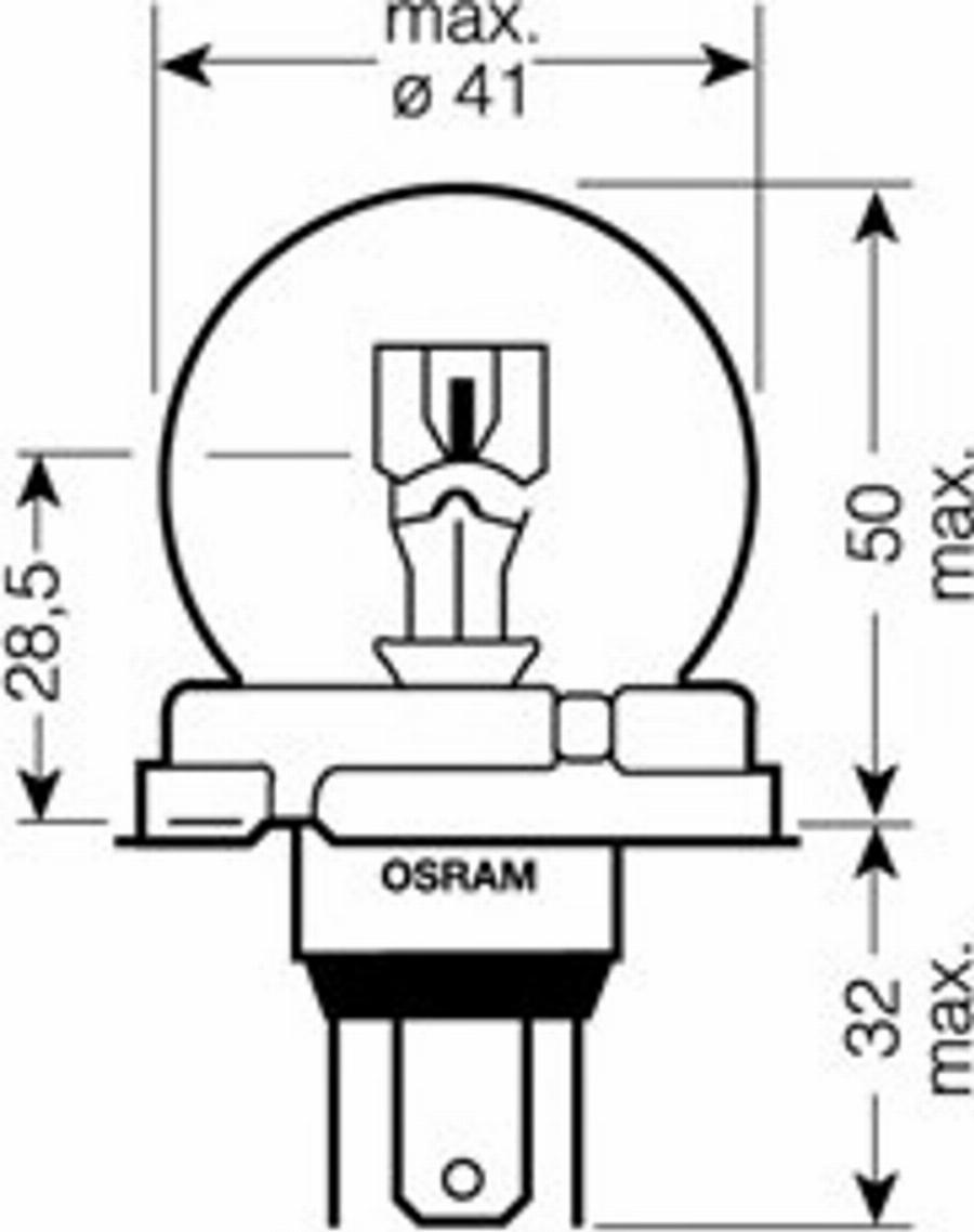 Osram 7952 - Bulb, headlight autospares.lv