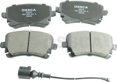 OSSCA 09435 - Brake Pad Set, disc brake autospares.lv