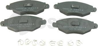 OSSCA 04014 - Brake Pad Set, disc brake autospares.lv