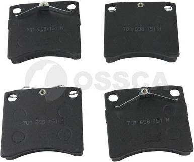 OSSCA 11721 - Brake Pad Set, disc brake autospares.lv