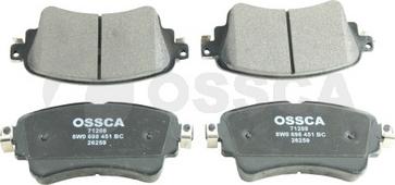 OSSCA 71208 - Brake Pad Set, disc brake autospares.lv